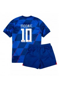 Kroatië Luka Modric #10 Babytruitje Uit tenue Kind EK 2024 Korte Mouw (+ Korte broeken)